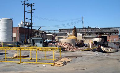 United Pumping Service performs onsite decontamination and demolition of structures.