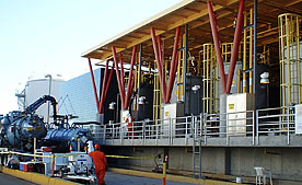 United Pumping Service Field Staff on site to remove waste for a generator