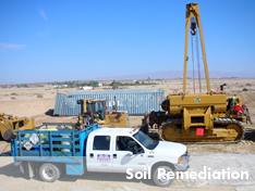 United Pumping Service on site for a soil remediation project