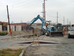 United Pumping Service onsite performing underground tank excavation